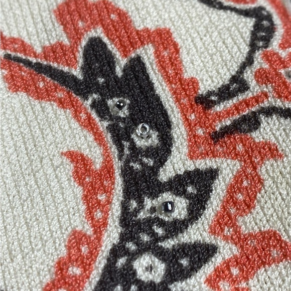 Sigrid Olsen Silk Blend Beaded V-Neck Sweater Women’s Size L - Picture 8 of 14